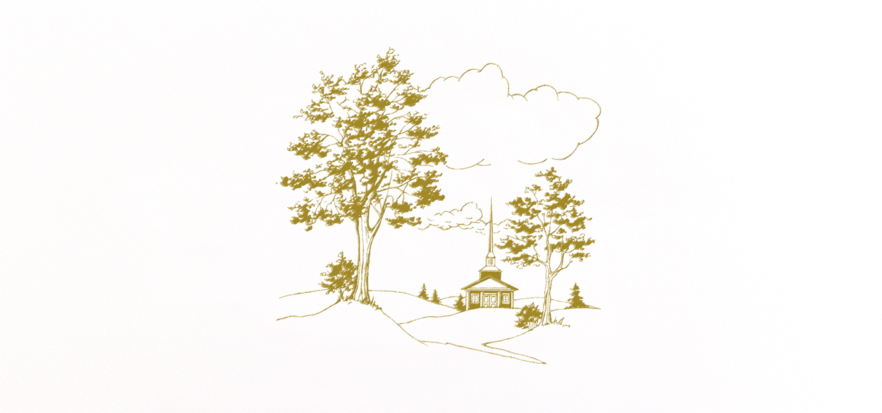 Church On Hill Faux White-Gold